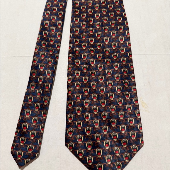 Looney Tunes Mania Other - looney tunes taz tasmanian devil‎ aop y2k 56" neck tie #1483